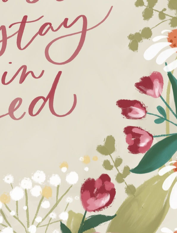 Thumbnail: Let's stay in Bed Print
