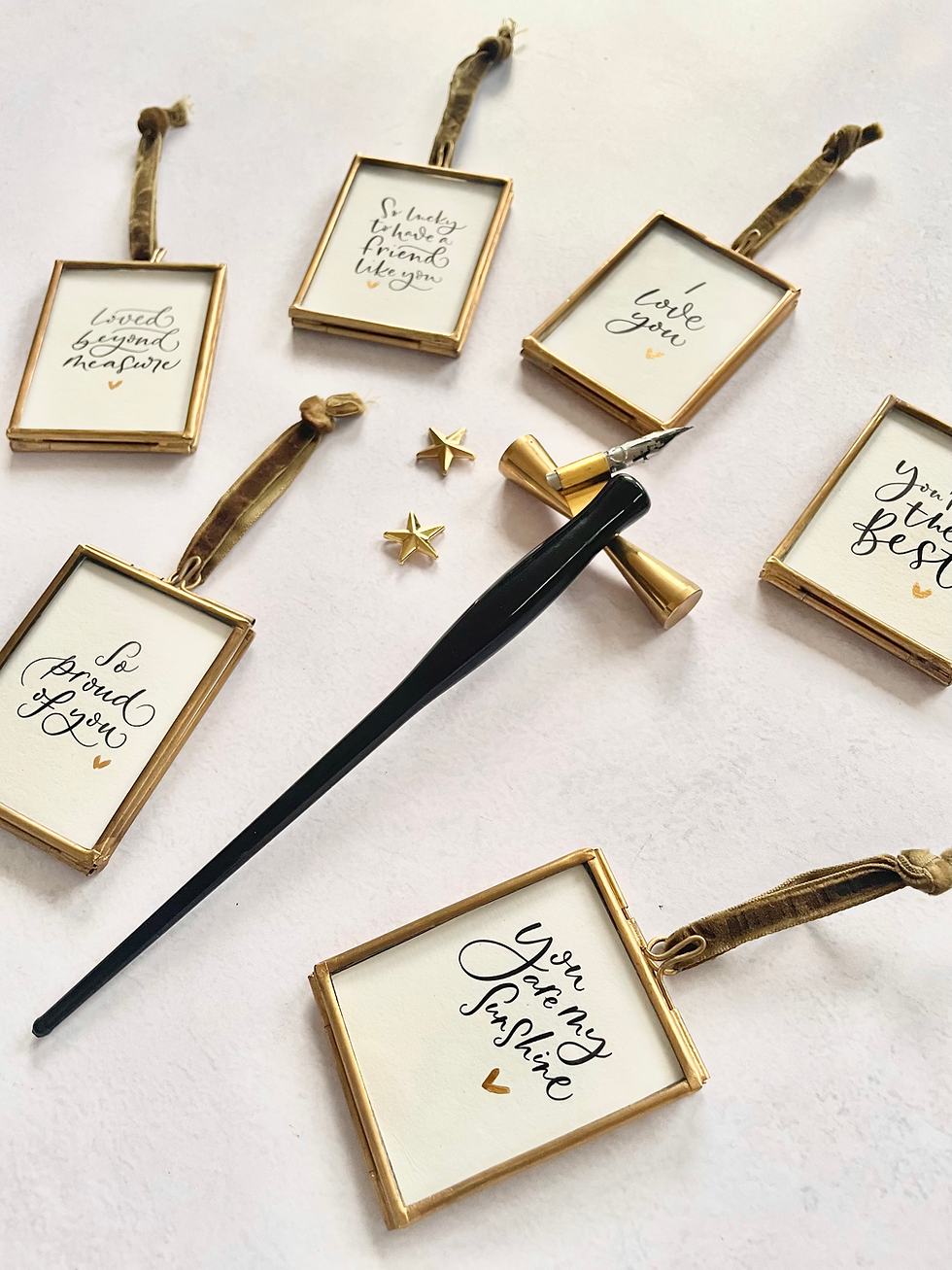 Thumbnail: Mini framed calligraphy print collection