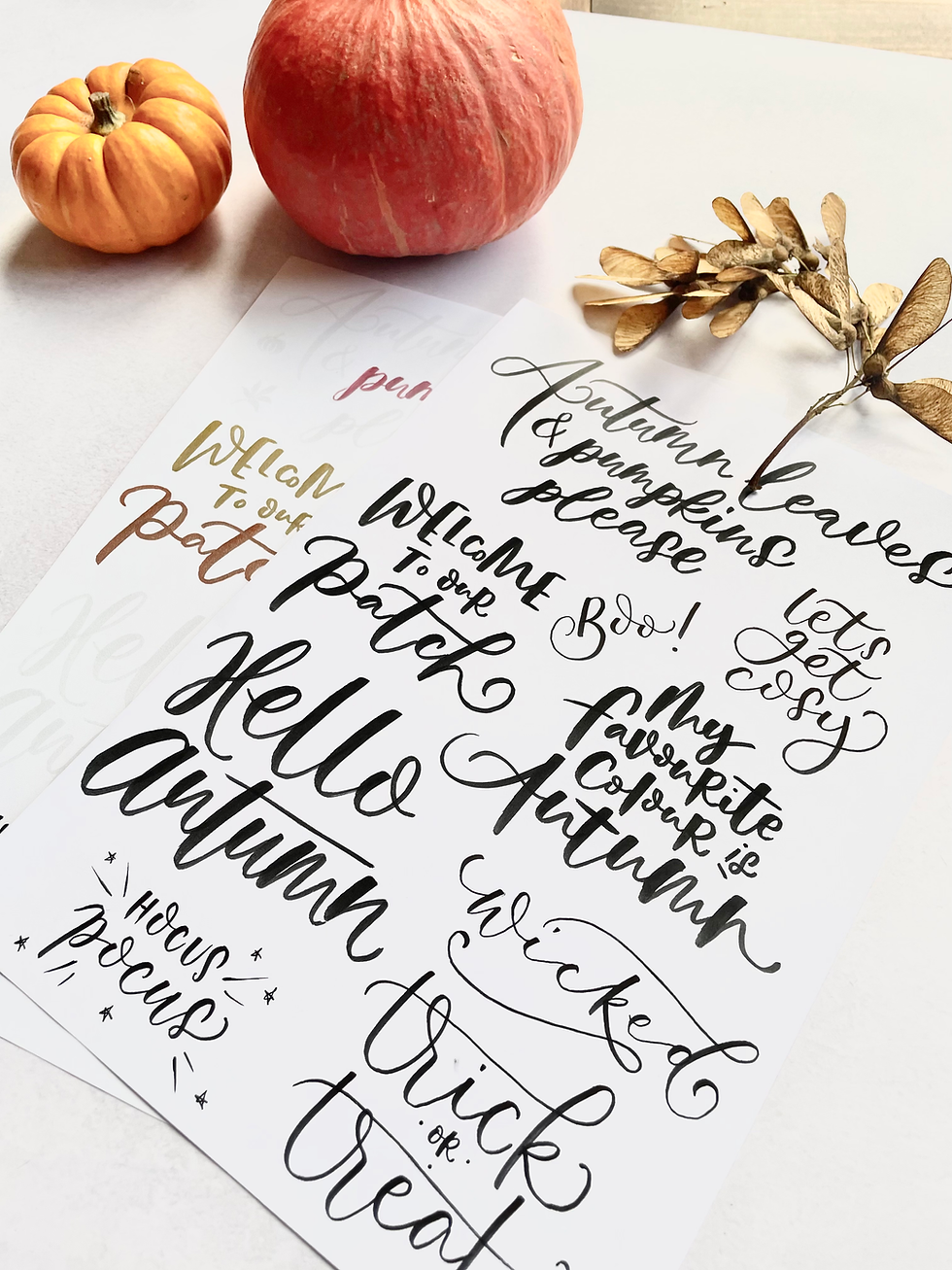 Thumbnail: Autumn Lettering Template