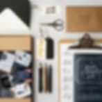 Thumbnail: Brush calligraphy kit flat lay with brush pens, worksheets, tags, and lettering tools