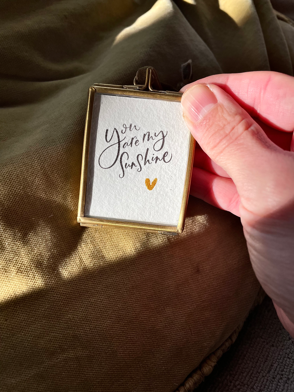 Thumbnail: You are my sunshine locket print