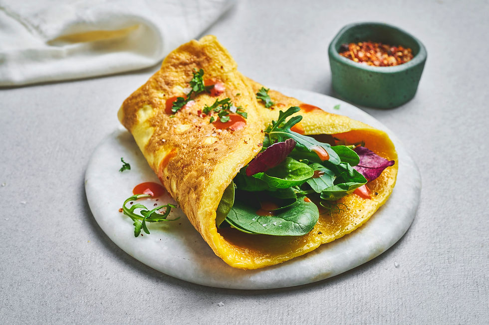 Lavkarbo spicy fylt omelett