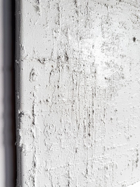 BASALT WHITE 07|25 Agata Tołkacz, obraz minimalistyczny, Galeria Sztuki Wolimierz