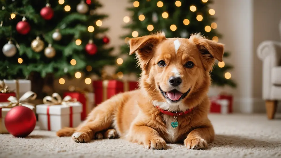 Happy pets during the holidays