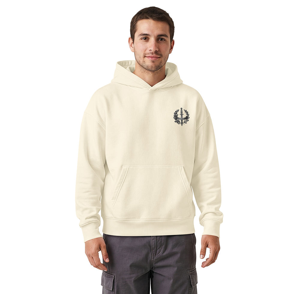 Miniature : Unisex relaxed mid-weight hooded sweatshirt