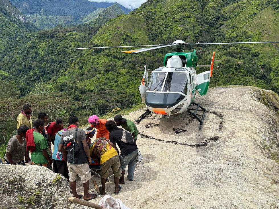 P2-LAW during one of its medevac missions in July.