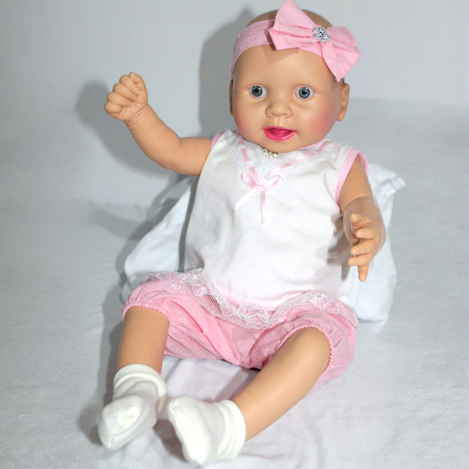 Muñeco Bebé Recién Nacido Sonrisa (niña) 50cm.