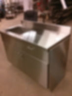 Stainless Cabinet with a Sink