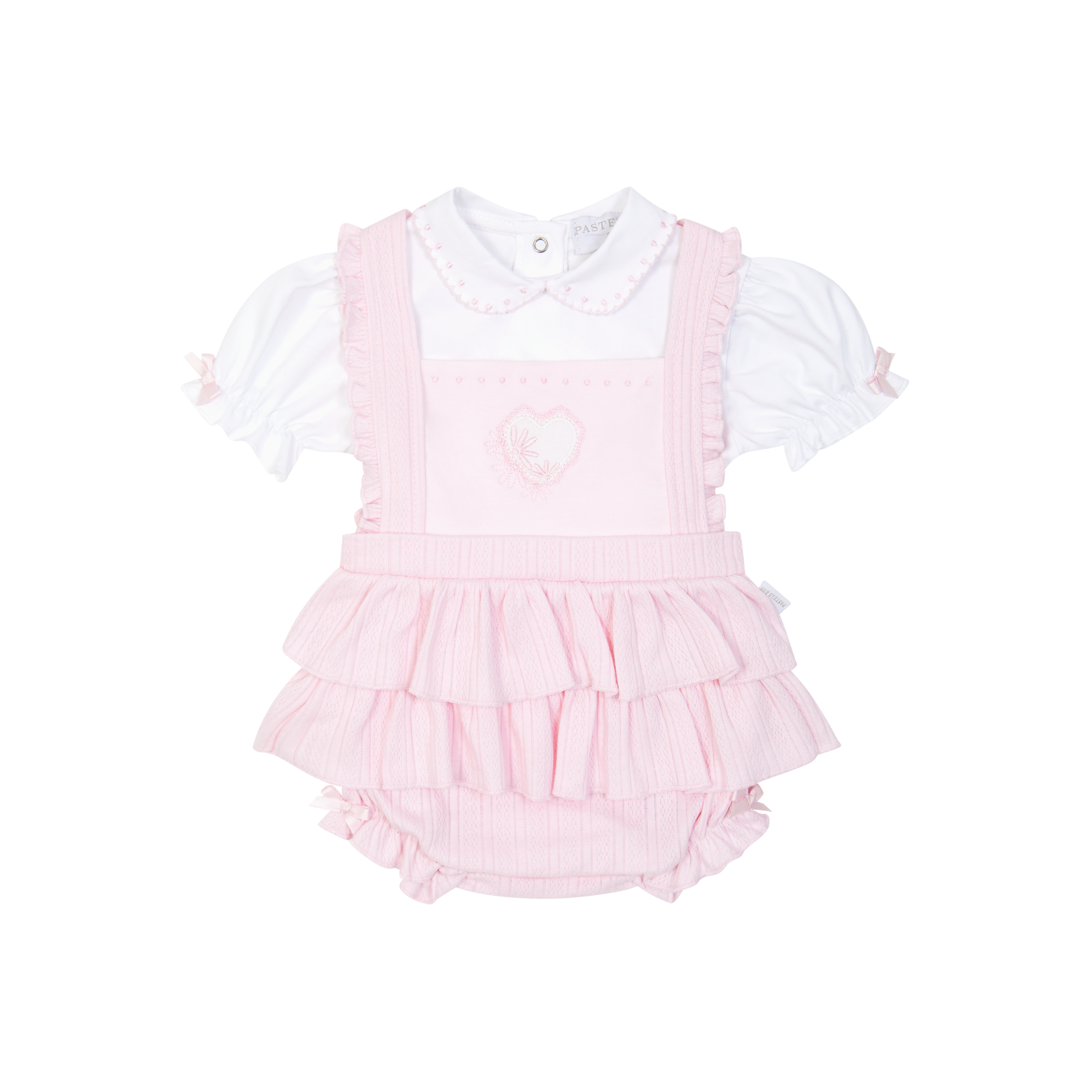 Pastels & Co Helena Pink Dungaree Set