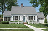 white country style cottage house