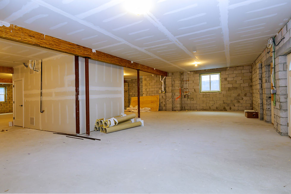 unfinished basement