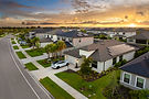 birds eye view new build neighborhood