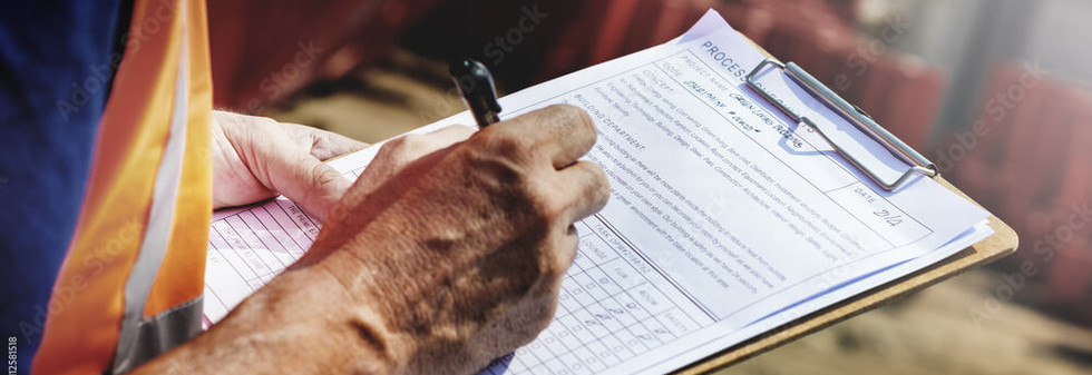 home inspector documenting inspection