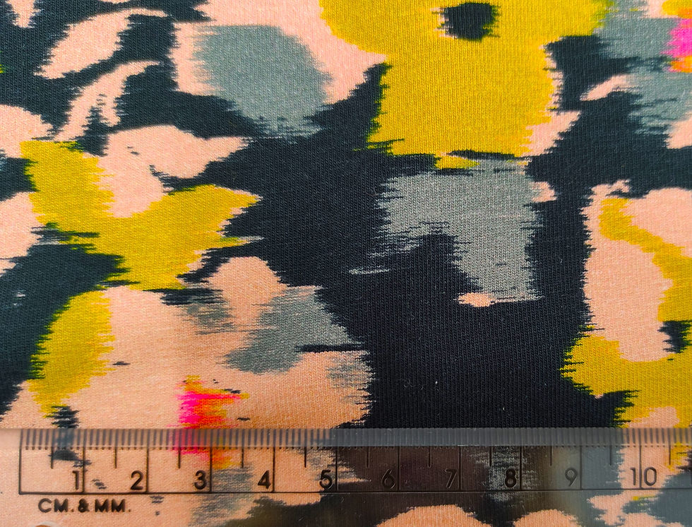 Fuzzy Flowers: Organic Cotton Jersey