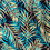 Thumbnail: Jersey Print 96% Viscose 4% Lycra (Navy/Turquoise)