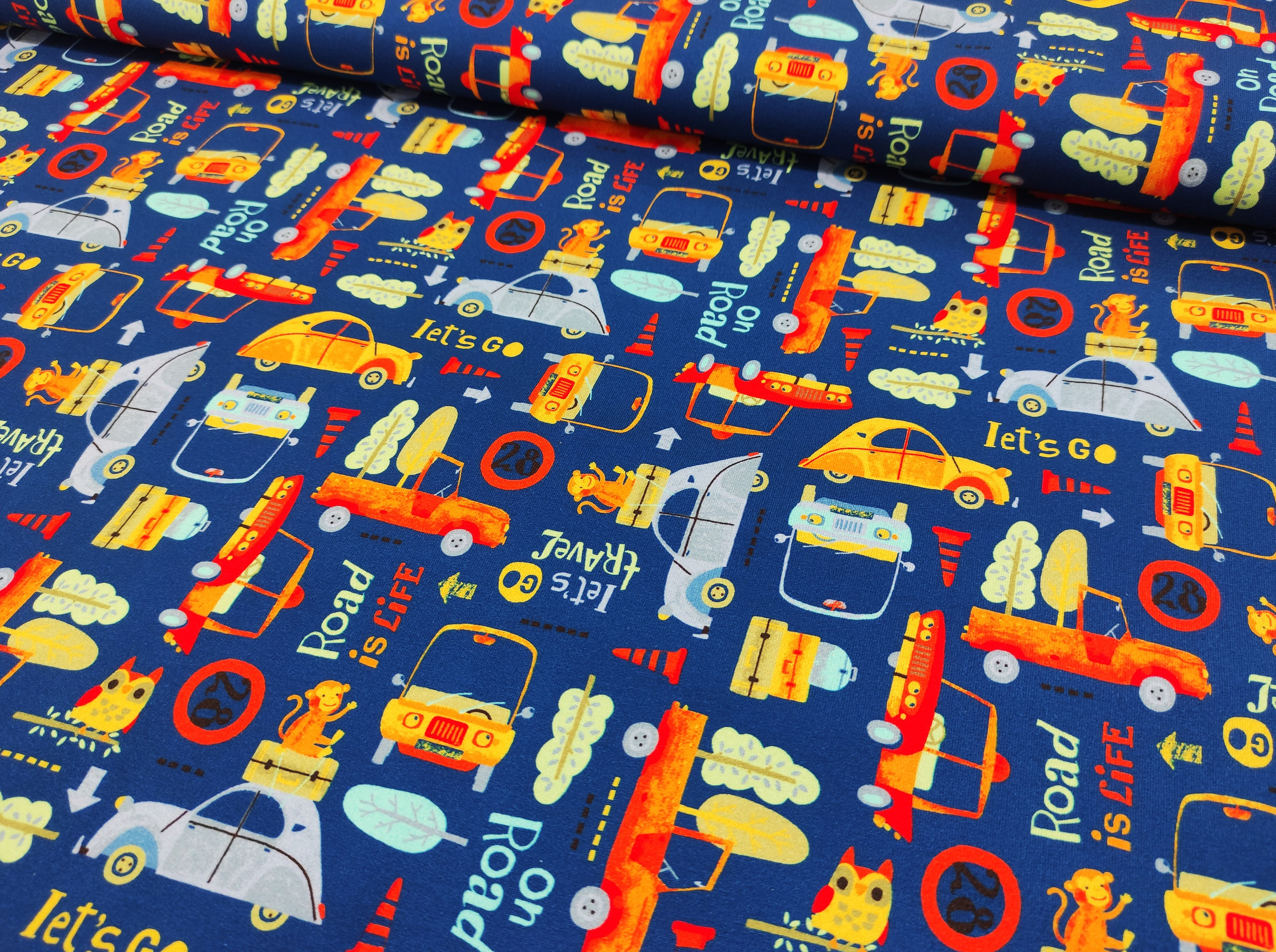 French Terry On the Road Cotton Jersey