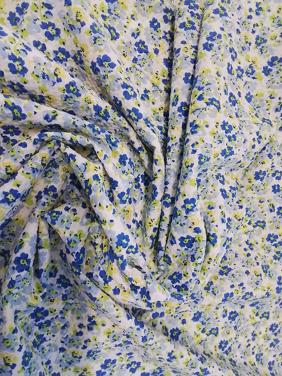 Thumbnail: Ditsy floral seersucker