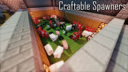 You can craft SPAWNERS!