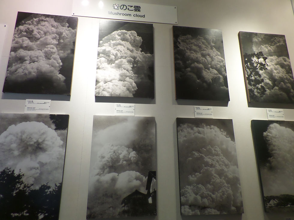 Mushroom cloud at intermittent times