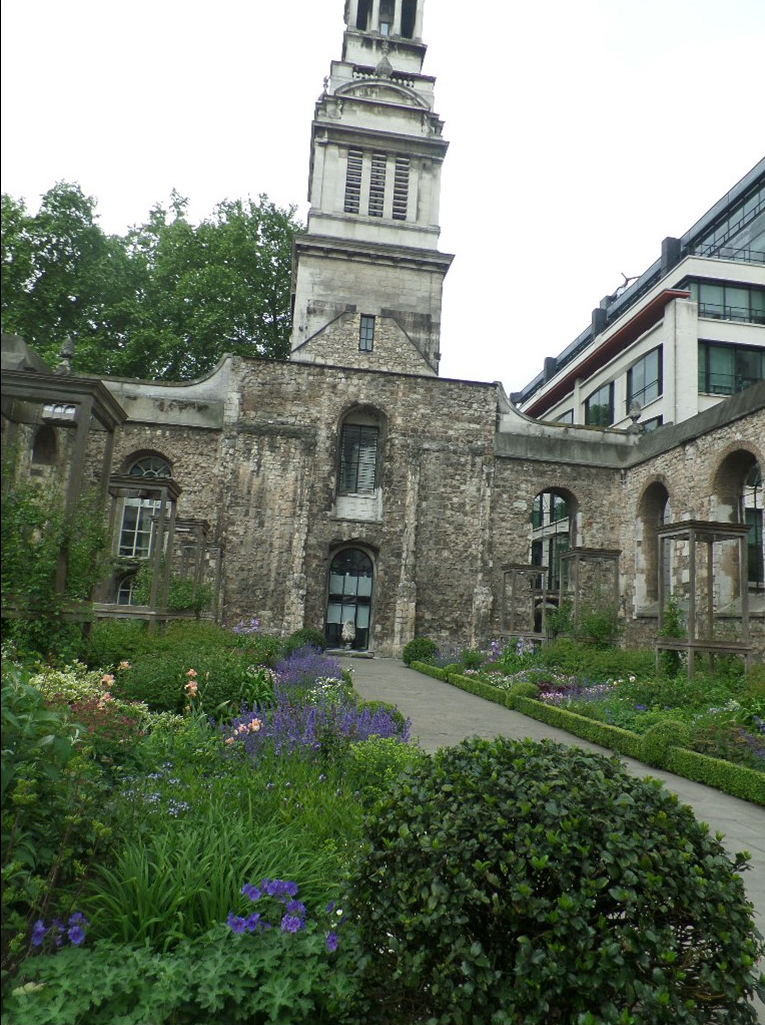 Church hit in the Blitz during WWII
