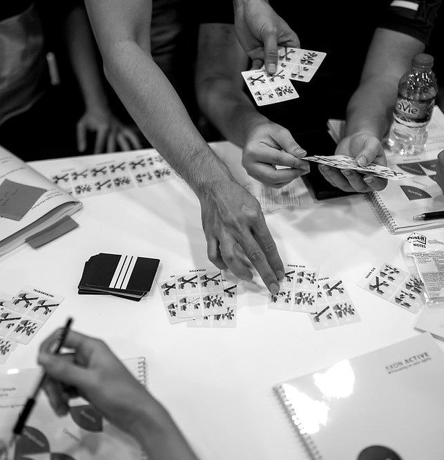 attendees played games in the course