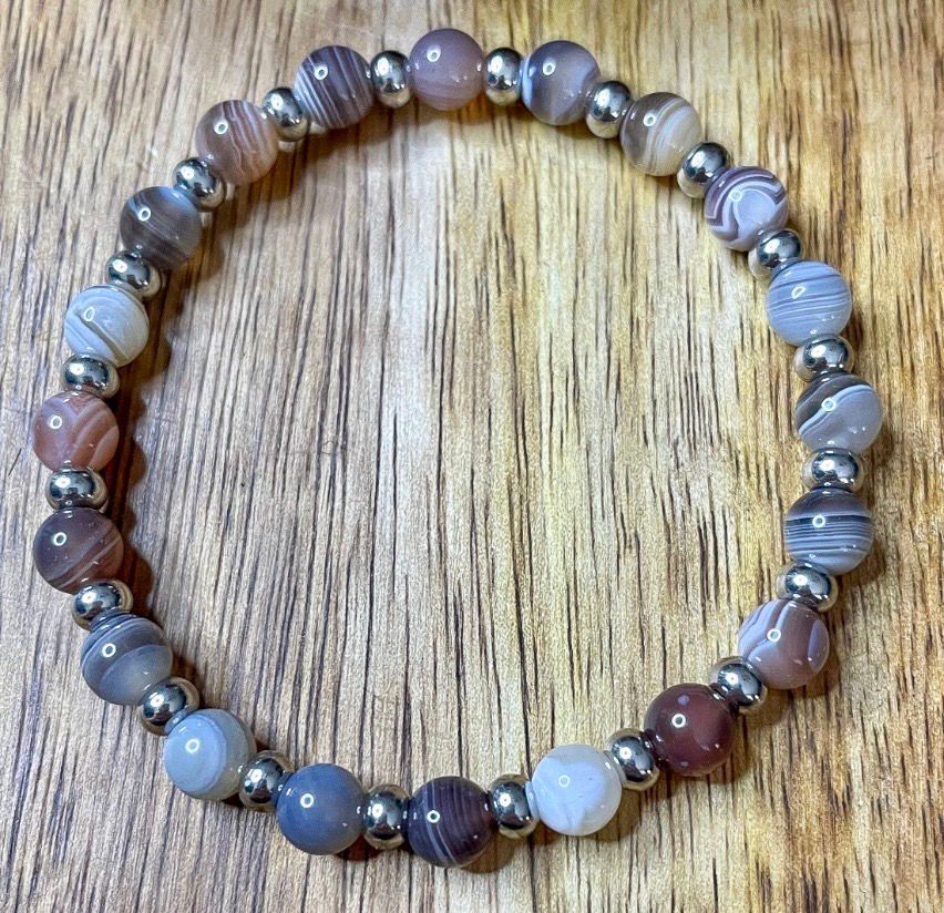 Miniature : Bracelet AGATE du BOTSAWANA
