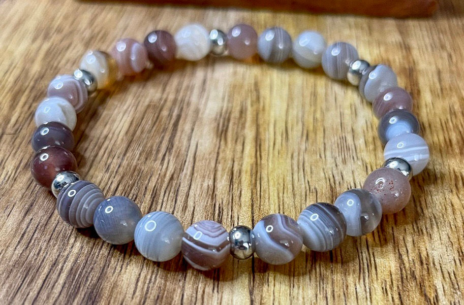 Miniature : Bracelet AGATE du BOTSAWANA