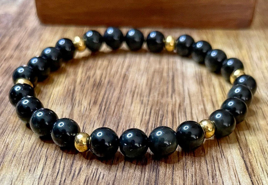 Miniature : Bracelet OBSIDIENNE OEIL CELESTE