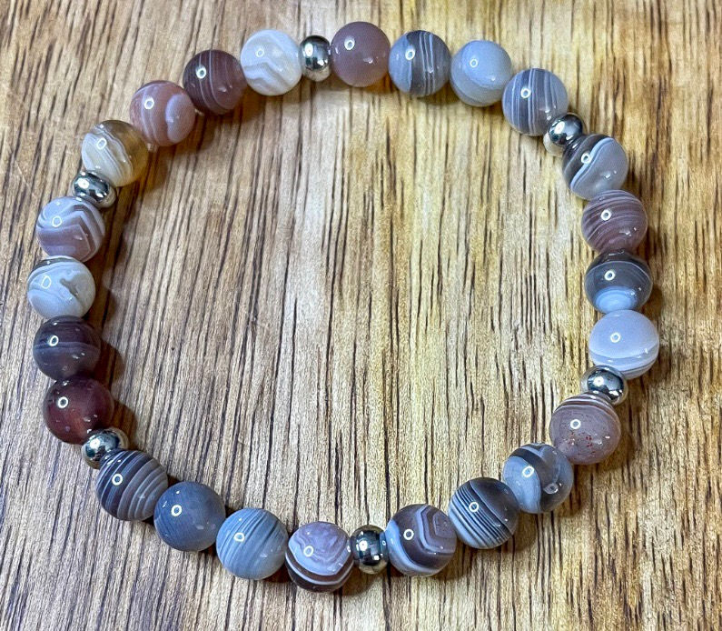 Miniature : Bracelet AGATE du BOTSAWANA