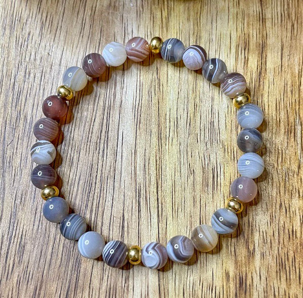 Miniature : Bracelet AGATE du BOTSAWANA