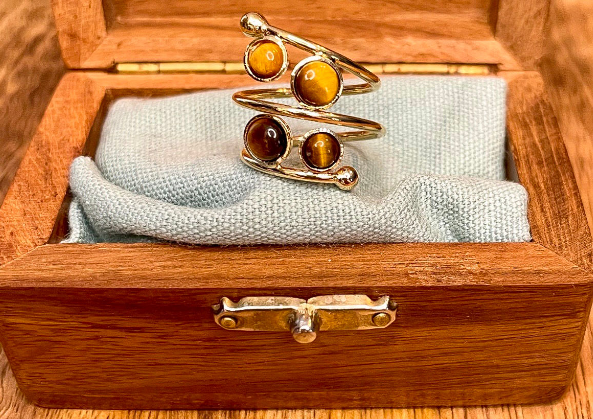 Bague CLÉOPÂTRE Œil de Tigre