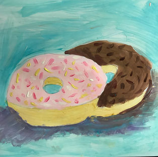 Inspired by Joel Penkman’s world of all things sweet and yummy! A chance to paint sweet things like doughnuts, ice creams and Jammy dodgers!