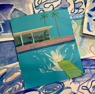 Dive into David Hockney's watery masterpieces as we explore his time in LA and his many depictions of pools and palms. 