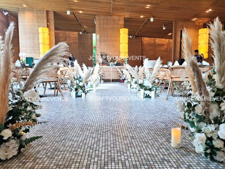 Aisle Decorations by Jcraftyourevents