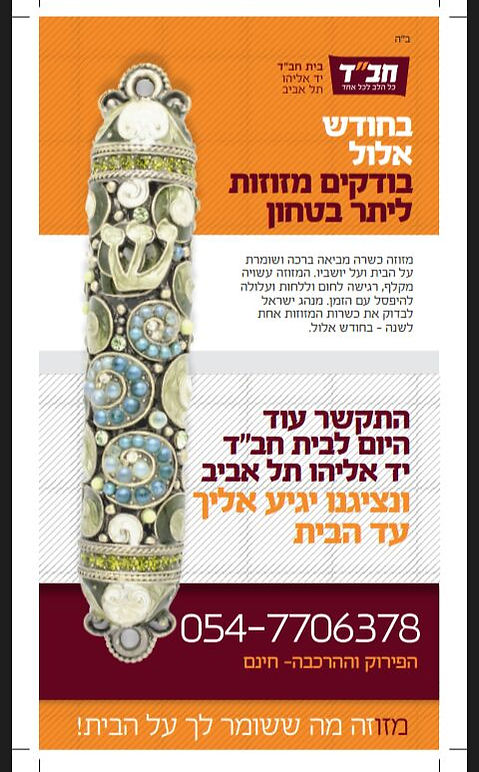 בדיקת מזוזות חב"ד