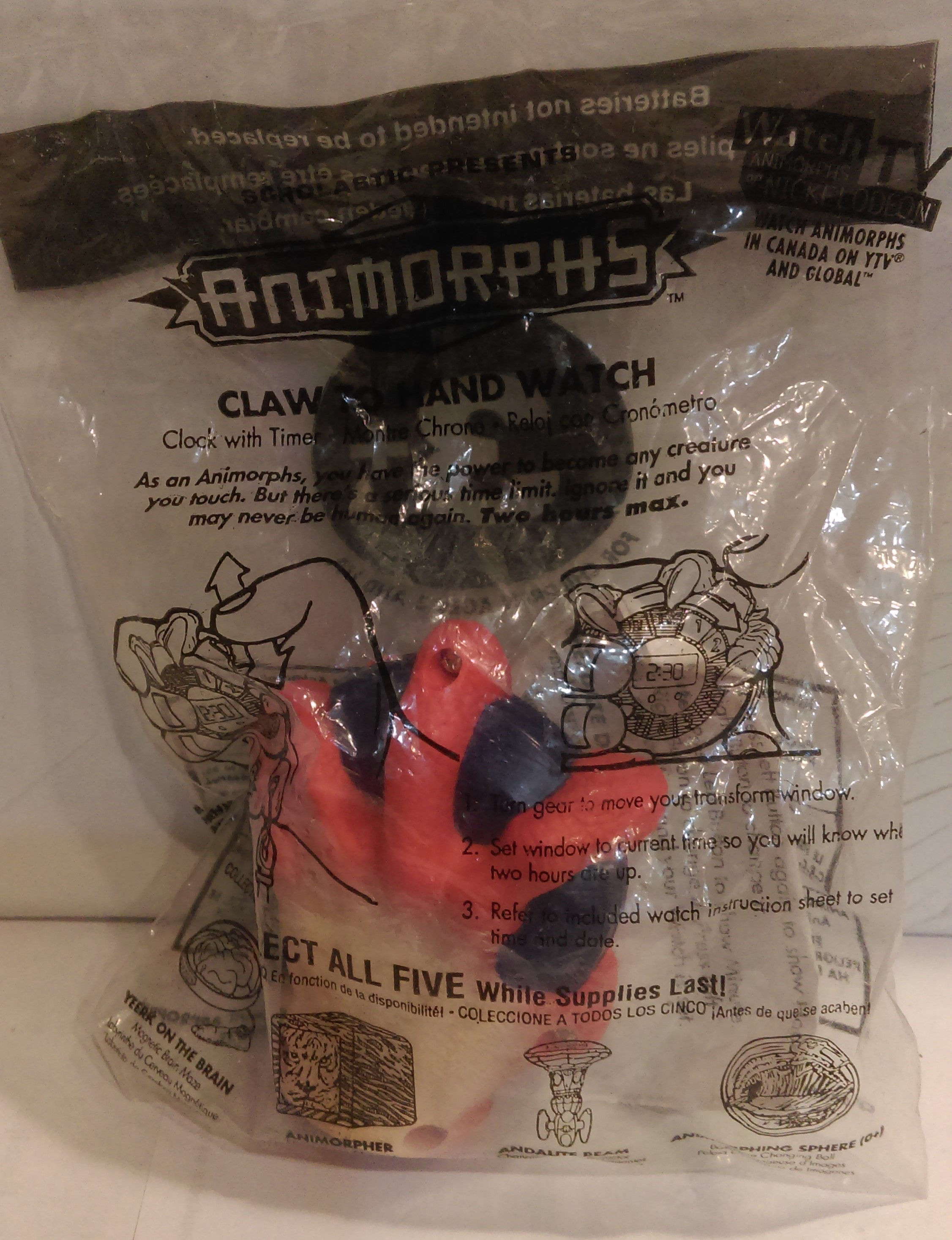 1998 Taco Bell "CLAW TO HAND WATCH"