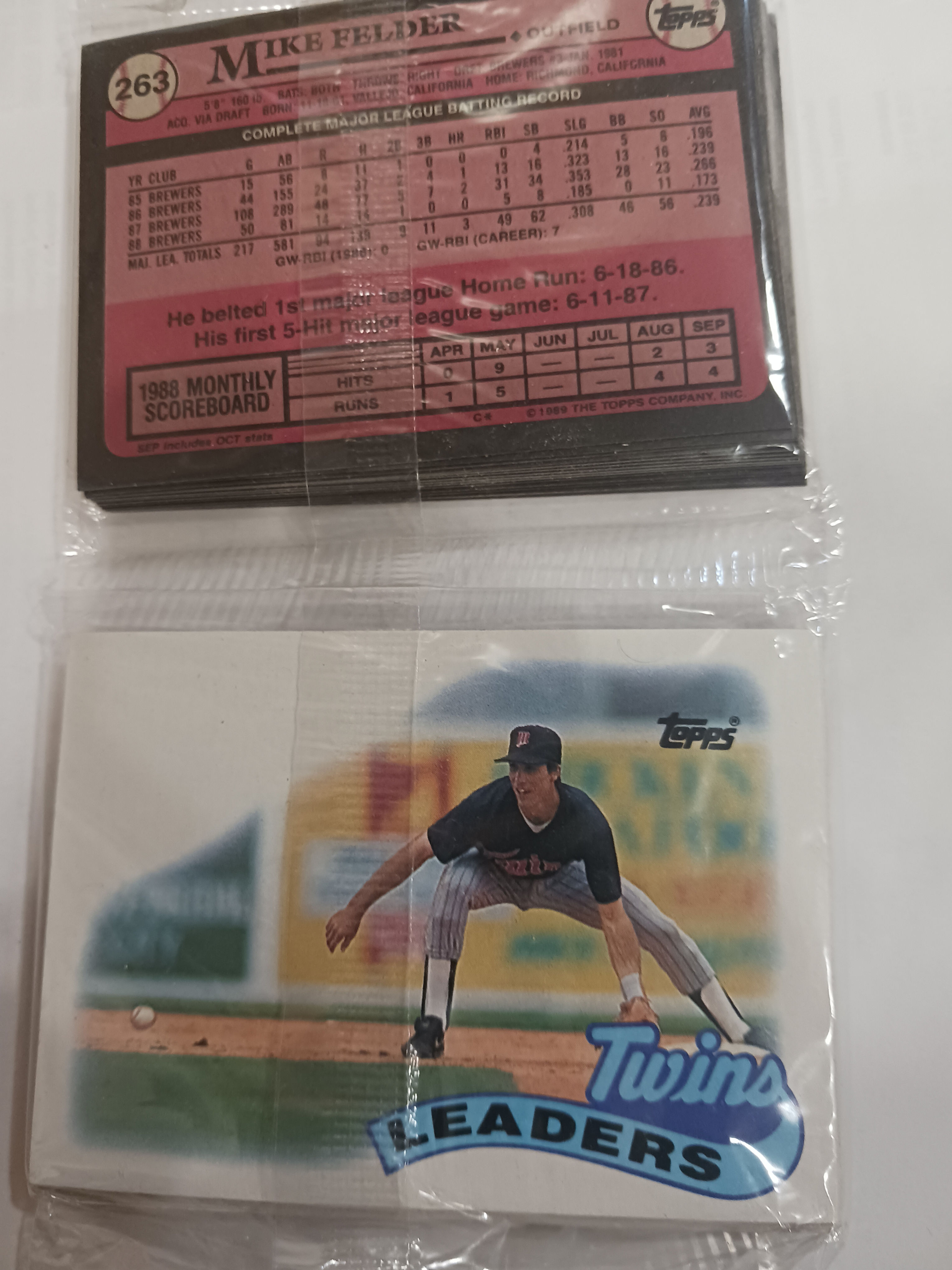 1989 Topps MLB Baseball Unopened Sealed Cello and Rack Packs