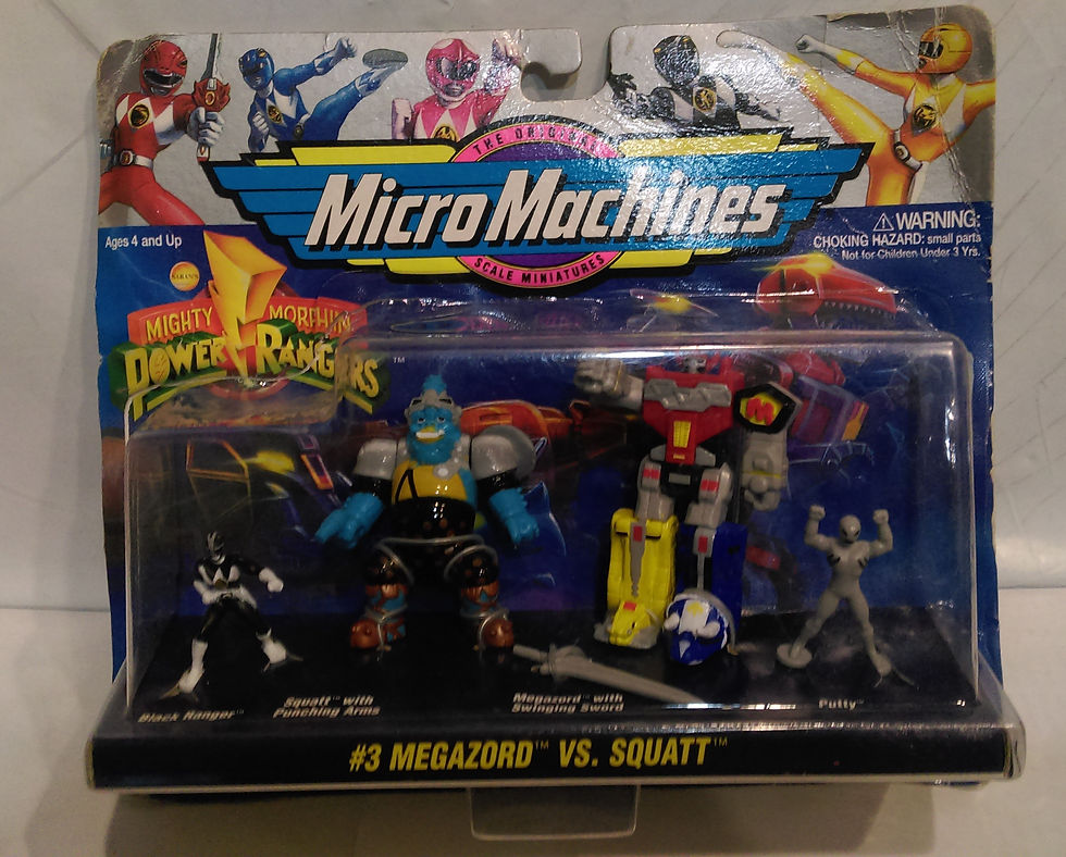 1994 Micro Machine #3 Megazord VS. Squatt