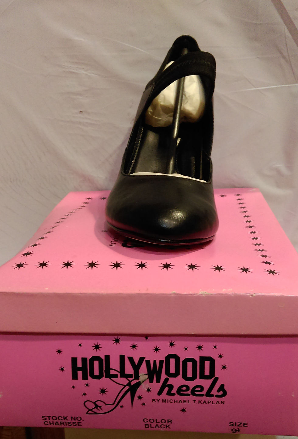 Thumbnail: Hollywood Heels 3 1/2" Single Strap Pump Size  9 1/2"