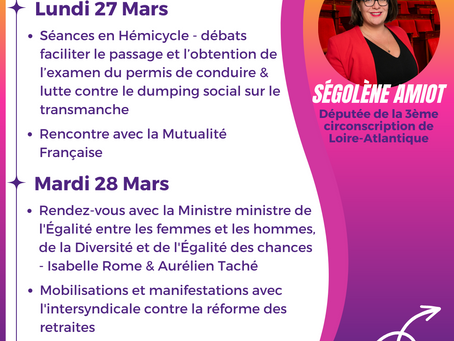 Agenda public du 27 mars au 1er avril 2023