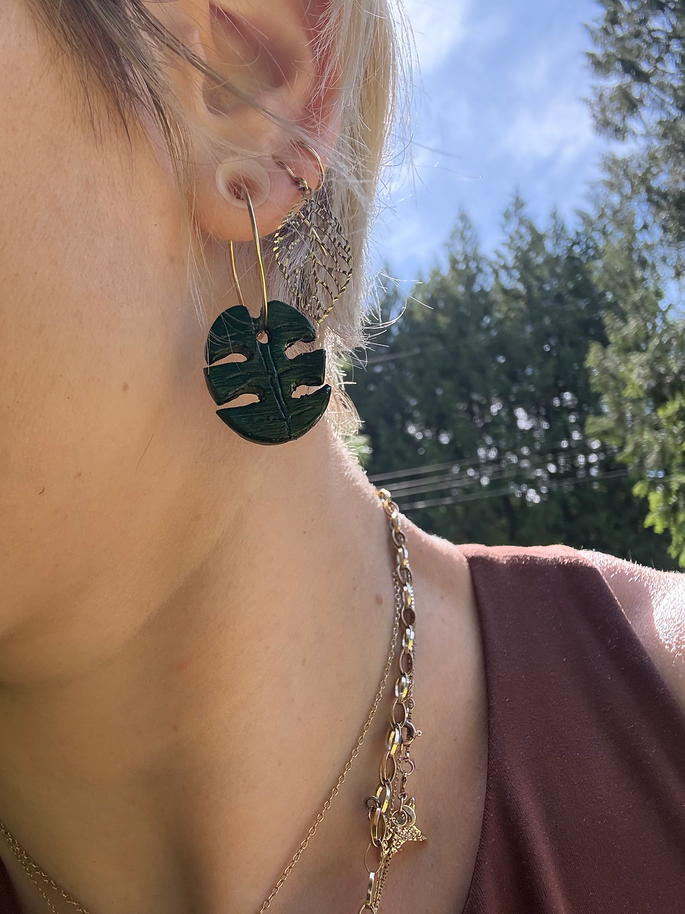 Thumbnail: Monstera Earrings
