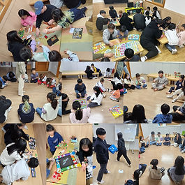 레츠고 한국사, 방탈출 보드게임, 행동 마피아 게임 등 다양한 보드게임 및 단체게임을 진행했습니다. 단체게임을 매우 좋아하고, 즐기는 아동들입니다.