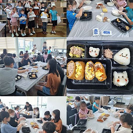 조물조물~ 아이들이 음식 재료들을 직접 만지며 맛있는 도시락을 만들었습니다.
유부 안에 재료들을 섞어서 나만의 커스텀 유부초밥을 만들었고, 삼각 김밥에 얼굴을 만들어보기도 했습니다.
요리를 하며 즐거워하는 아이들의 모습을 볼 수 있었습니다.👨🍳
