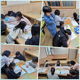 3월, 새로운 국어와 수학 선생님과 함께 학습이 다시 시작되었습니다. 아이들은 새로운 환경 속에서 조금씩 적응해 가며 활기찬 모습을 보여주고 있습니다. 학습 진도가 점차 빨라지면서 일부 아이들이 어려움을 느끼기도 했지만, 그럼에도 불구하고 끈기있게 수업에 참여하며 최선을 다하는 모습이 돋보였음. 어려움을 함께 극복하며 성장해 나가는 아이들의 모습이 참으로 대견하고 희망을 주는 순간이었습니다.👍