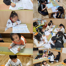 한 단원씩 차근차근 학습지 풀이를 진행하고 있습니다. 아동복지교사와의 1:1 개별지도로 꼼꼼하게 짚고 넘어가며 학습 이어가고 있습니다.