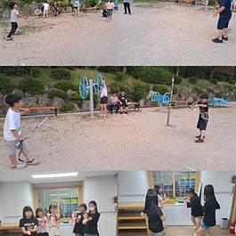 즐거운 동아리 활동입니다. 신나는 음악에 맞춰 댄스를 즐기는 춤동아리! 줄넘기, 공놀이, 체조 등 다양한 스포츠를 즐기는 운동동아리의 모습입니다.