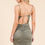Thumbnail: All Around Ruching Double Layered Open Back Dress