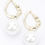 Thumbnail: Faux Pearl Metal Earring