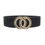 Thumbnail: Double Circle Chain And Rhinestone Trim Design Belt