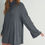 Thumbnail: Bell Sleeve Turtle Neck Dress
